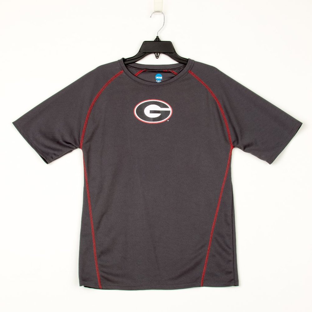 UGA Men's Gray with Red Trim Shirt